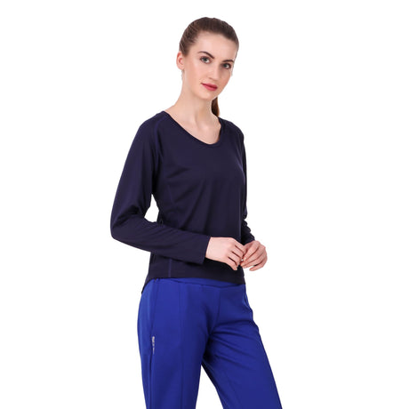 Alcis Women Printed Navy Blue Tshirts | Alcis
