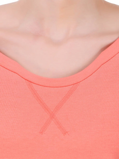 Alcis Women Solid Pink Tshirts | Alcis