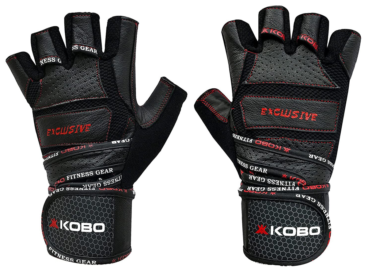 Kobo WTG-13 Gym Gloves with Wrist Support