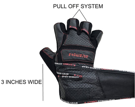 Kobo WTG-13 Gym Gloves with Wrist Support | Kobo