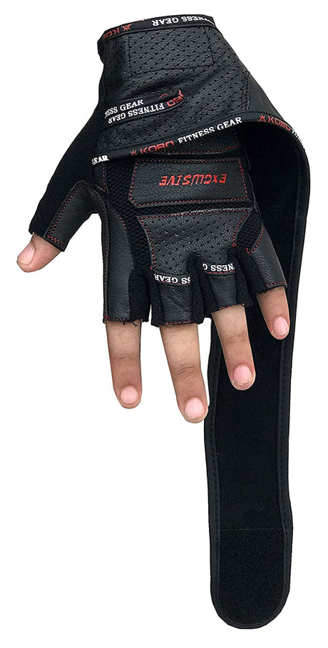 Kobo WTG-13 Gym Gloves with Wrist Support | Kobo