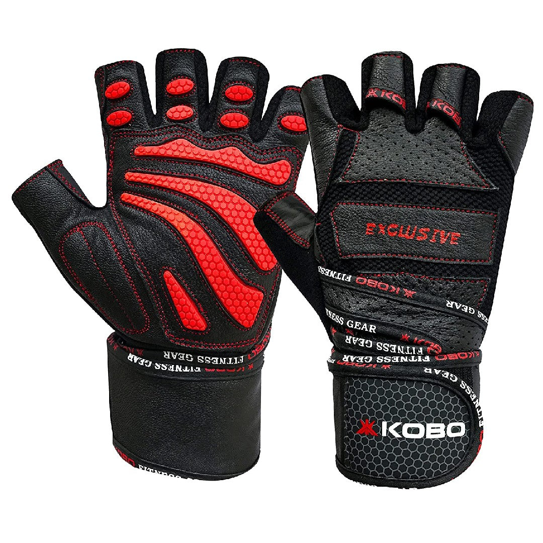 Kobo WTG-13 Gym Gloves with Wrist Support