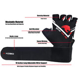 Kobo WTG-31 Gym Gloves with Wrist Support