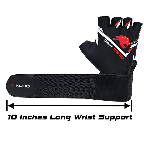 Kobo WTG-31 Gym Gloves with Wrist Support | Kobo