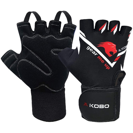Kobo WTG-31 Gym Gloves with Wrist Support | Kobo