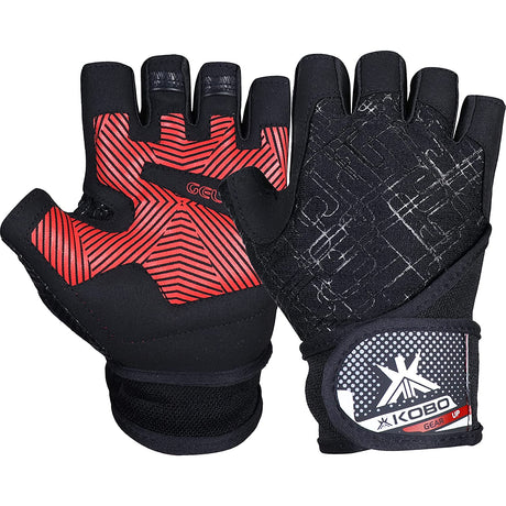Kobo WTG-55 Gym Gloves with Wrist Support | Kobo