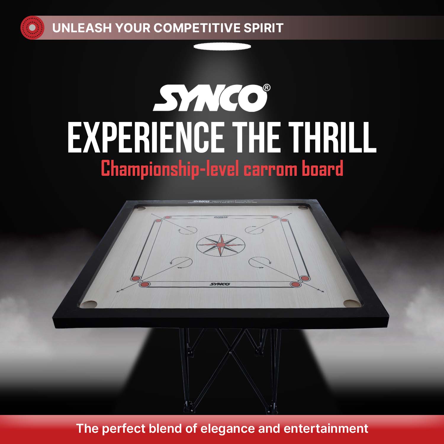 Synco 20 Inch Chakri Carrom Board for kids