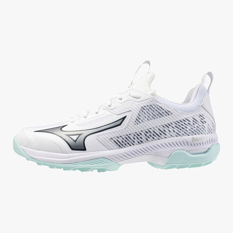 MIZUNO WAVE PANTHERA 2 ASTRO TURF HOCKEY SHOES – WHITE/BLUE TINT | SNS Hockey
