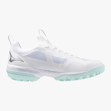 MIZUNO WAVE PANTHERA 2 ASTRO TURF HOCKEY SHOES – WHITE/BLUE TINT | SNS Hockey