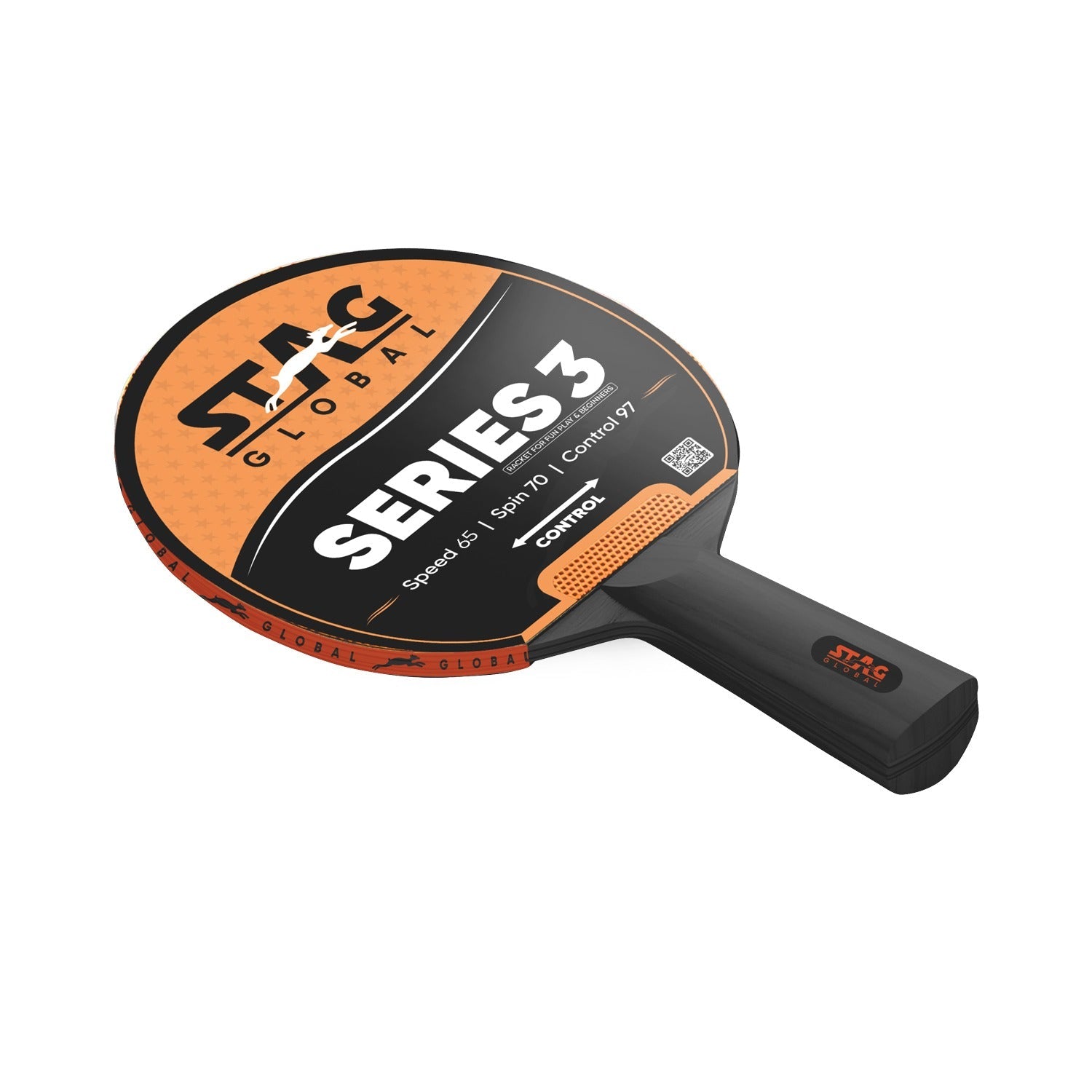 STAG GLOBAL (New Launch) Series 3 Table Tennis Racket | Lightweight |FUNPLAY & Beginners | Multi-Color