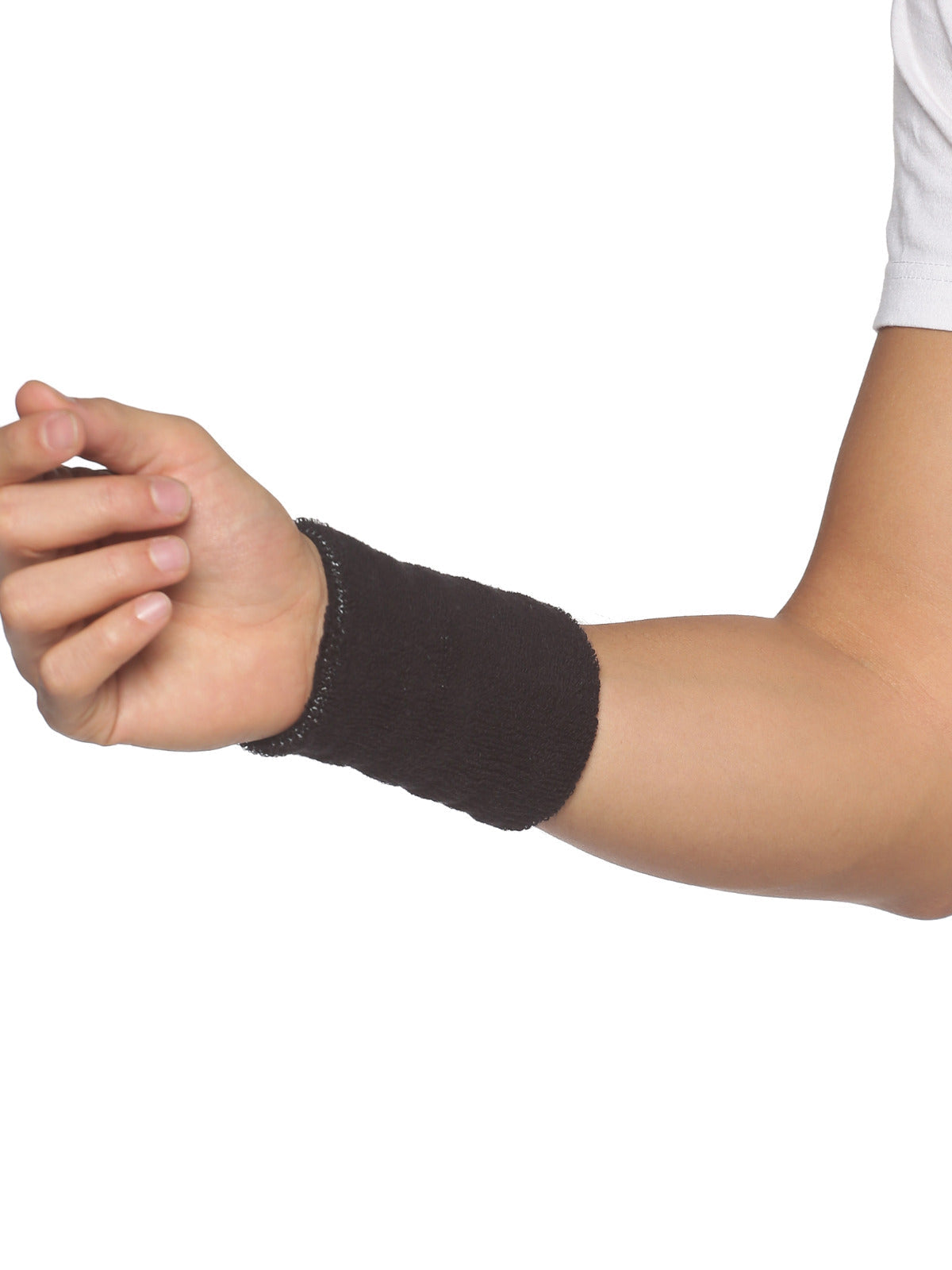 Omtex Wrist Sweat Band Black (5 inch)