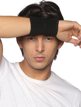Omtex Wrist Sweat Band Black (5 inch)