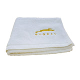 STAG GLOBAL Sports Towel – 100% Cotton | Quick Dry | Lightweight & Compact | White