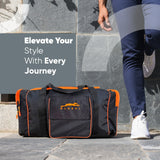 STAG GLOBAL Flex  Large Sports Kit Bag | Lock Runner Chain | Travel Bag with Adjustable Strap