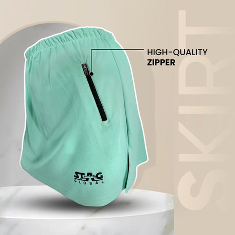 STAG GLOBAL Agile Model Women's Skirt | Rapid Dry A-Line Mini Training Skirt