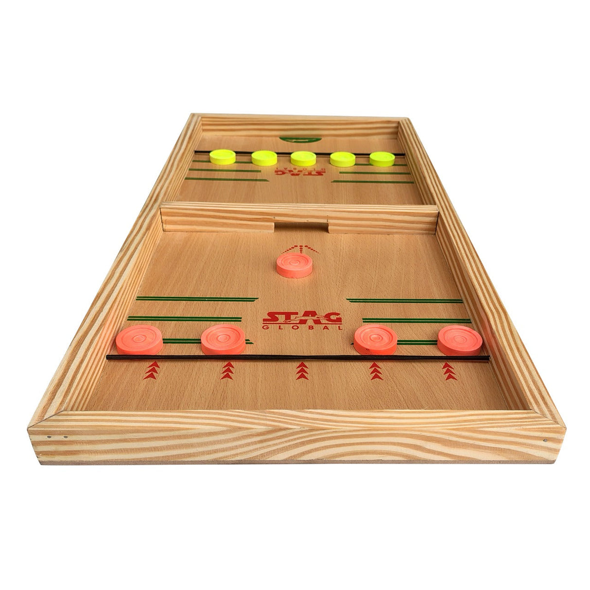 STAG GLOBAL (NEW LAUNCH)  Wooden String Hockey Board Game | Compact Tabletop Game for Kids & Adults