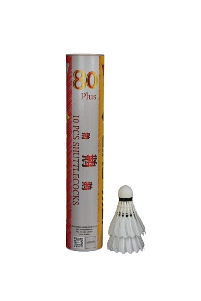 Ling Mei M 80 Plus Goose Feather Shuttlecocks ( Pack of 10 )| Kibi Sports