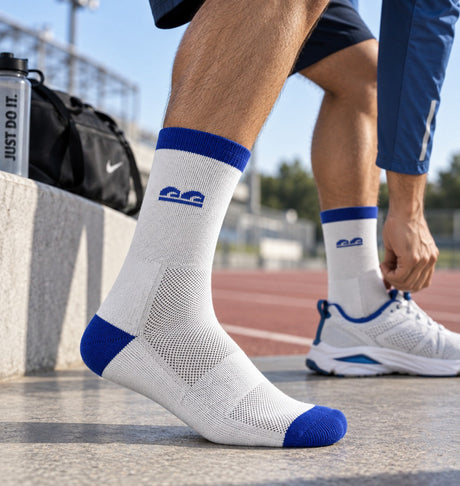 The Sock Street Street Grid Crew Sport Socks-Pack of 3