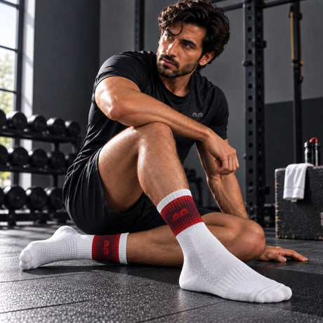 The Sock Street Gradient Stripe Crew Sport Socks-Pack of 3