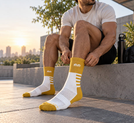The Sock Street Sport Pace Crew Sport Socks-Pack of 6