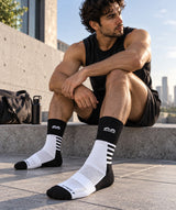 The Sock Street Sport Pace Crew Sport Socks-Pack of 6
