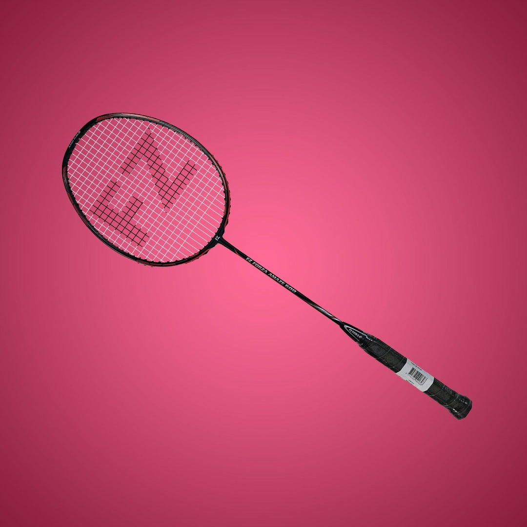 Amaze 600 Strung Badminton Racket ( Black)- 4U/G5