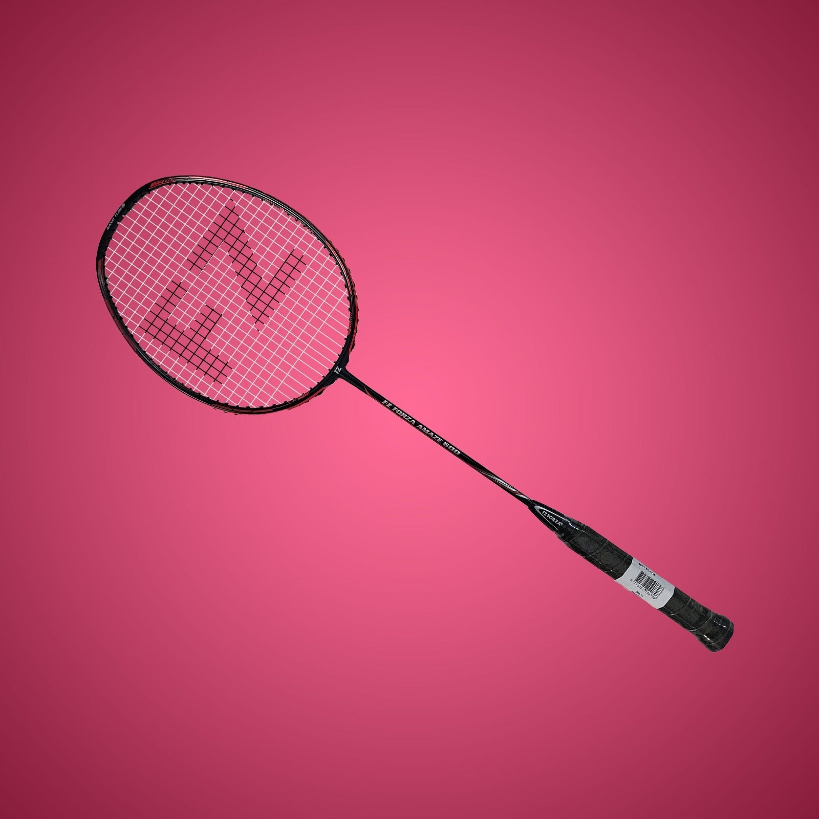 Amaze 600 Strung Badminton Racket ( Black)- 4U/G5