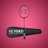 Amaze 600 Strung Badminton Racket ( Black)- 4U/G5