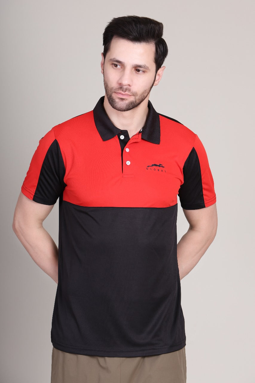 STAG GLOBAL  Bold  Men's Polo T-Shirt – 100% Polyster | Breathable and Comfortable  Sportswear