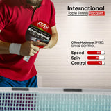 STAG GLOBAL International Table Tennis Racket | ITTF Approved Rubber | Speed 80, Spin 75, Control 90