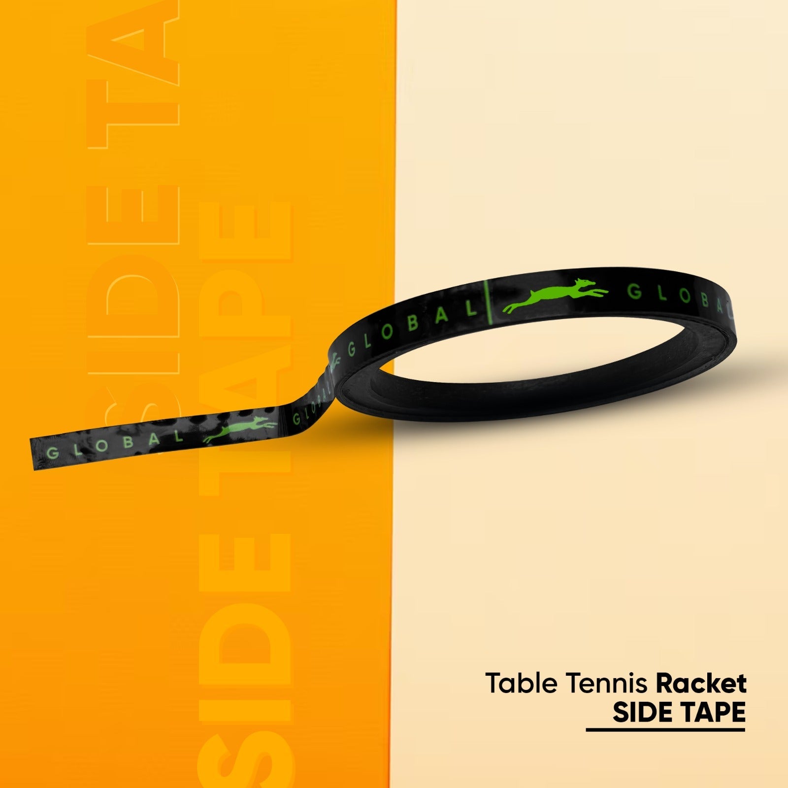 STAG GLOBAL Pack Of 2 Table Tennis Racket Side Tape – Edge Protector for Ping Pong Bat – Lightweight & Stylish – Ideal for All Levels