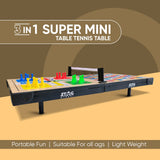 STAG GLOBAL (NEW LAUNCH) 3 IN 1 Super Mini Table Tennis Table, Portable Fun, Lightweight, Anytime Anywhere