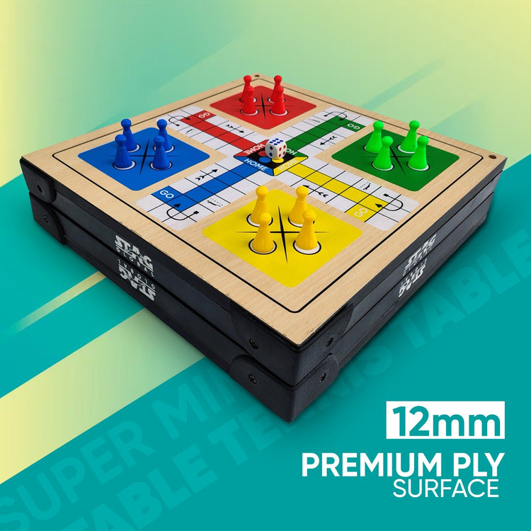STAG GLOBAL (NEW LAUNCH) 3 IN 1 Super Mini Table Tennis Table, Portable Fun, Lightweight, Anytime Anywhere