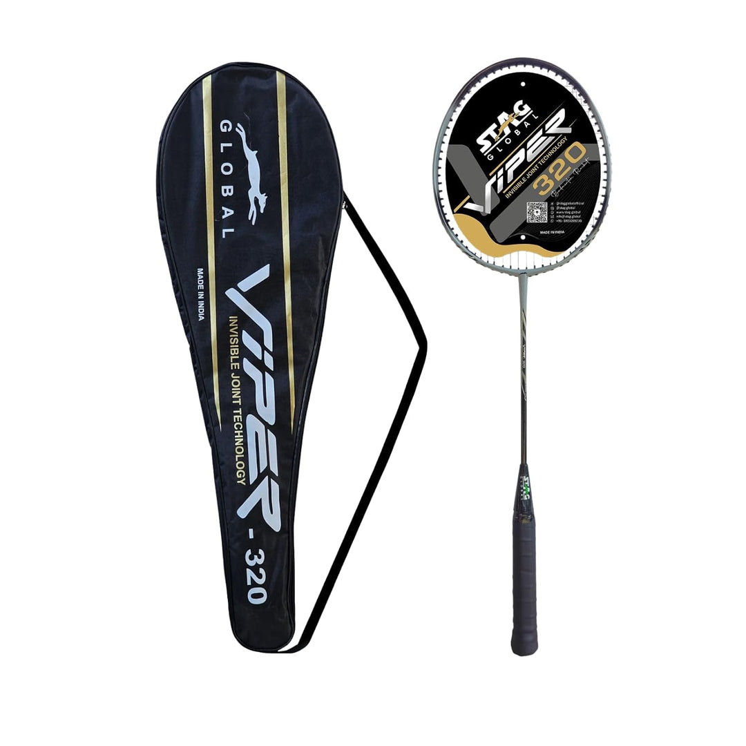 STAG GLOBAL Viper -320 Badminton Racket, Lightweight with Invisible Joint Technology