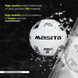 MASITA Pro-II Match Football – Size 5, Thermos Bonded TPU, All-Terrain Use