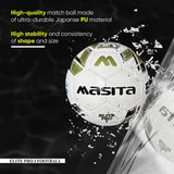 MASITA ELITE PRO-I Soccer Ball | Soft Touch Thermo Bonded Football | Durable TPU | Pro-Grade Control