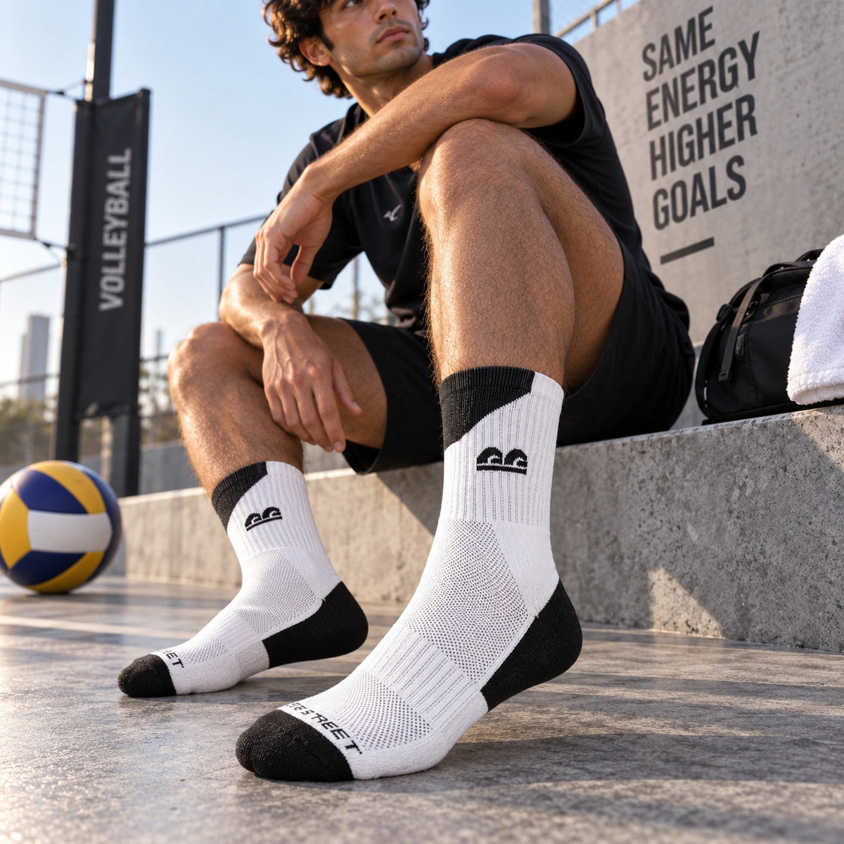 The Sock Street Aero Sprint Crew Sport Socks-Pack of 3