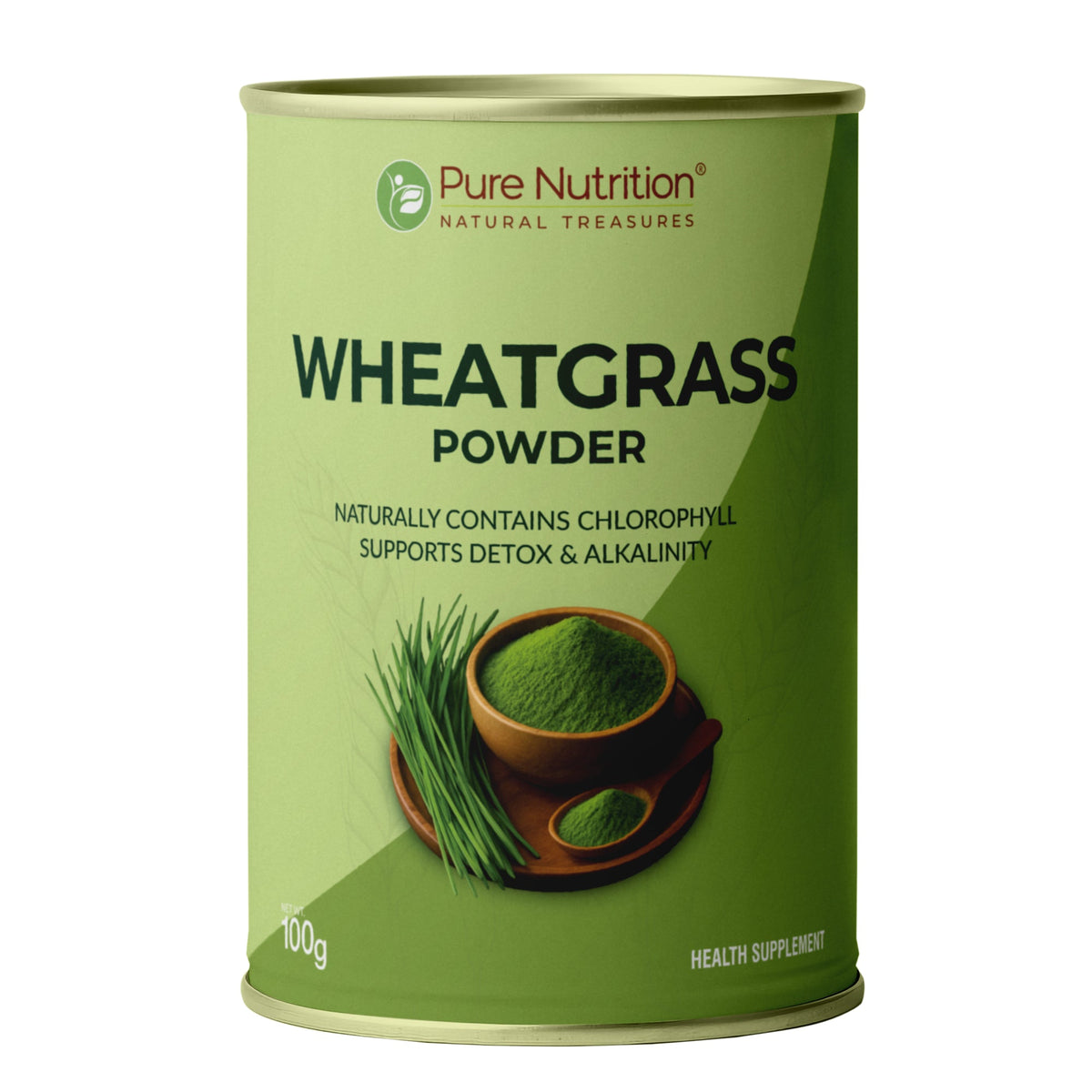 Wheatgrass Powder  100g | Detox, Alkalizing & Daily Energy Support - Nutrition by Pure Nutrition