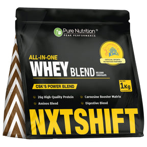 NXTShift All-in-One Whey Protein Blend  26g Protein | 1kg | Complete Formula - Nutrition by Pure Nutrition