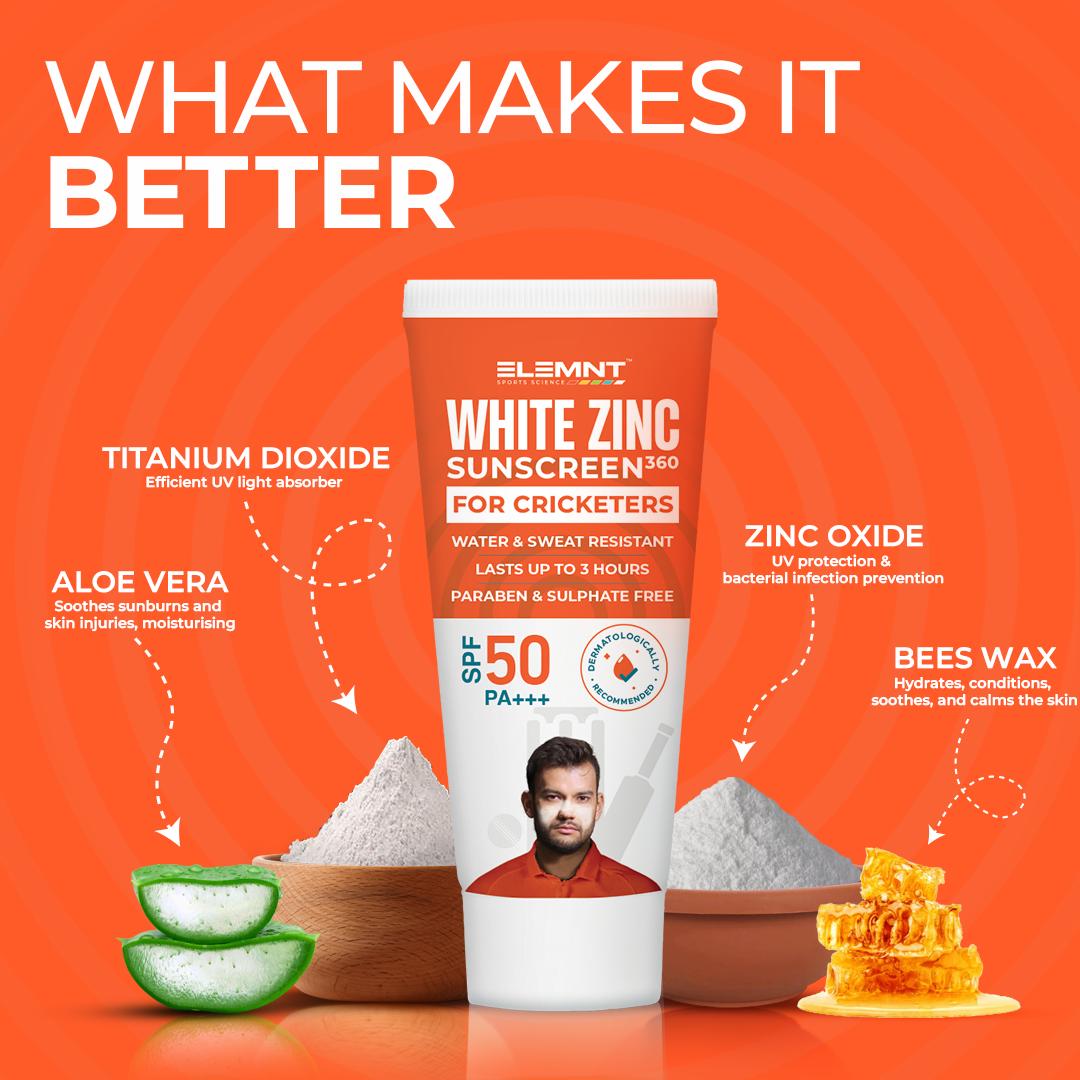 White zinc sunscreen