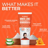 White zinc sunscreen
