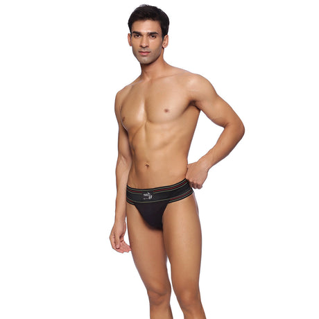 Wolf69 Back Covered Supporter Black | Omtex