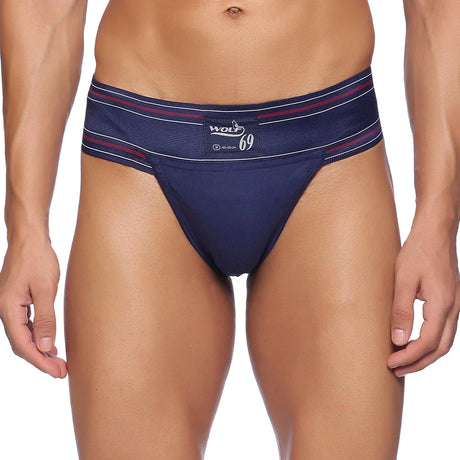 Wolf69 Back Covered Supporter NavyBlue | Omtex