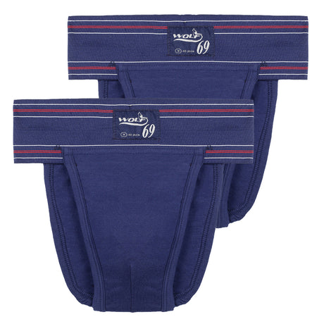 Wolf69 Back Covered Supporter Navy P2 | Omtex