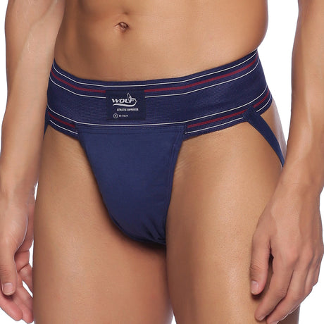 Wolf Jockstrap Supporter NavyBlue | Omtex
