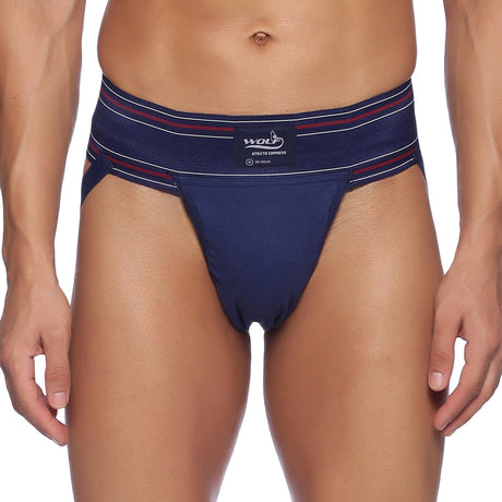 Wolf Jockstrap Supporter NavyBlue P2 | Omtex