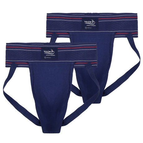 Wolf Jockstrap Supporter NavyBlue P2 | Omtex