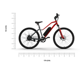 X2 Electric Bike Furious Red X-Factor Urban Series EMotorad | KIBI SPORTS