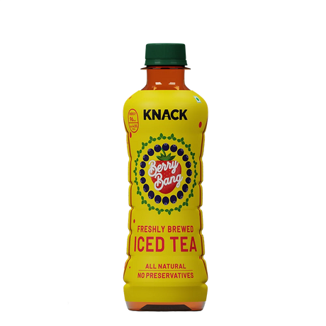 Knack Berry Bang Iced Tea (PET Bottle) 300ml Pack of 12 - Sports Drinks & Beverages by Knack Beverages