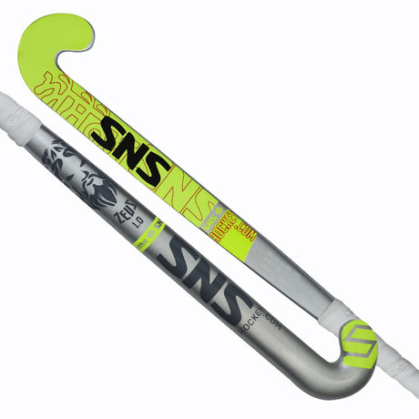 SNS ZEUS 1.0 Composite Hockey Stick 5% Carbon – Silver & Yellow | SNS Hockey